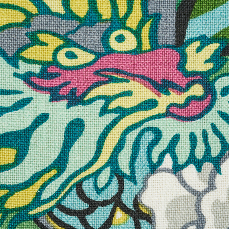 CHIANG MAI DRAGON 18" PILLOW Jade