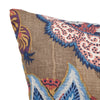 ZANZIBAR LINEN PRINT 18" PILLOW Cerulean