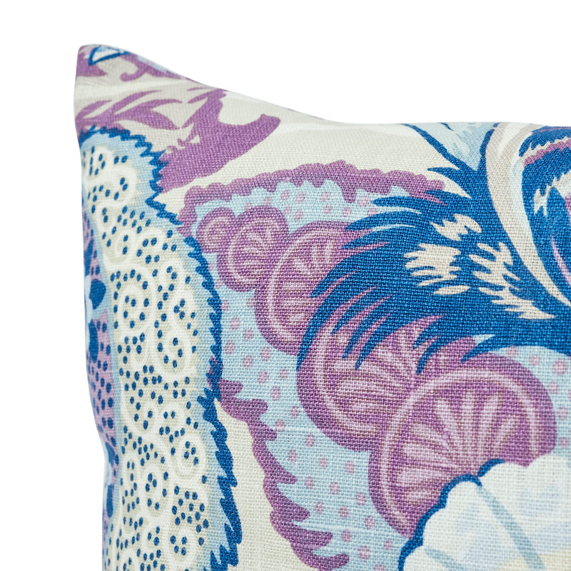 ZANZIBAR LINEN PRINT 18" PILLOW Hyacinth