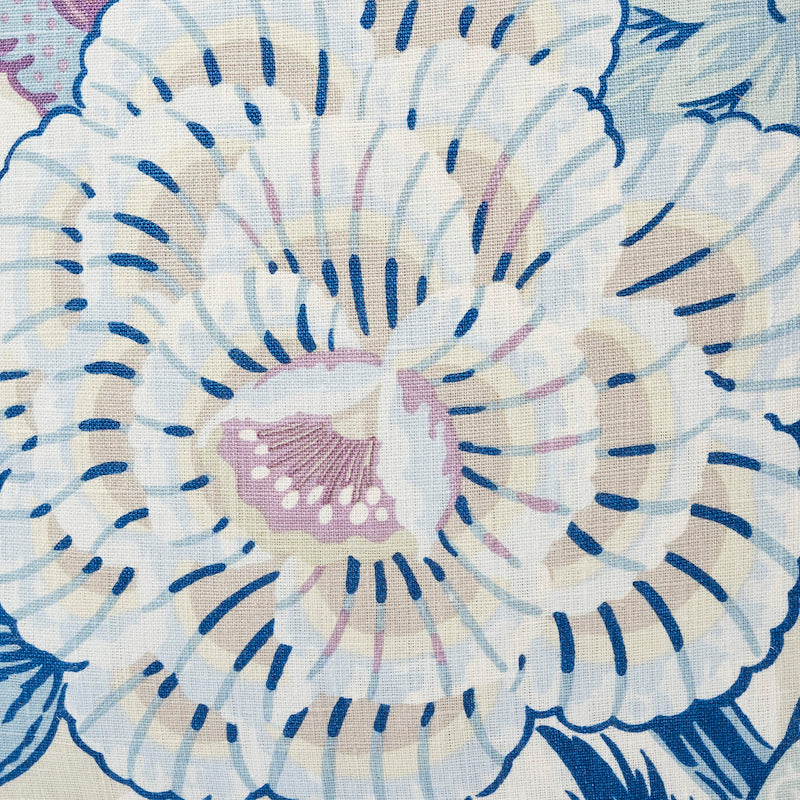 ZANZIBAR LINEN PRINT 18" PILLOW Hyacinth