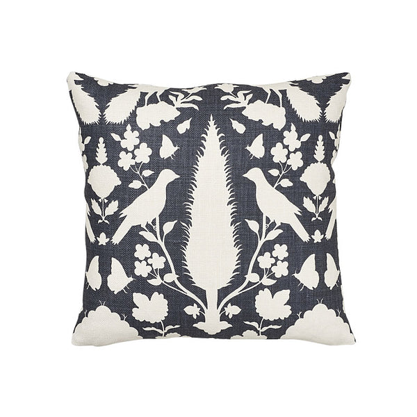 Chenonceau 18" Pillow Charcoal | Schumacher Pillows