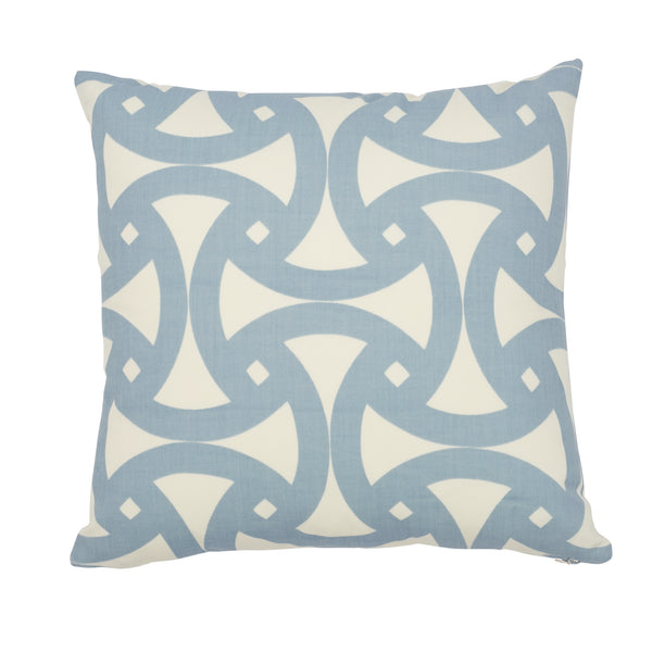 Santorini Print I/O 20" Pillow Sky | Schumacher Pillows
