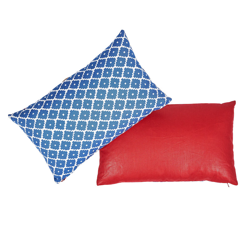 ZIGGURAT PILLOW Blue&Red