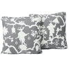 SHANTUNG SILHOUETTE 18" PILLOW Gray