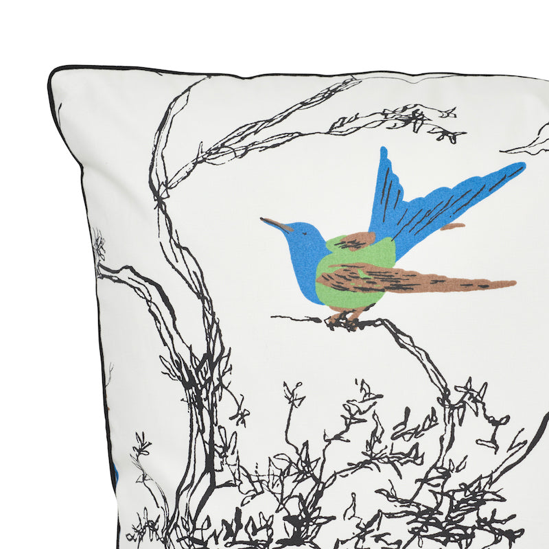BIRDS & BUTTERFLIES 20" PILLOW Multi