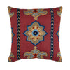 TEMARA EMBROIDERED 22" PILLOW Pomegranate