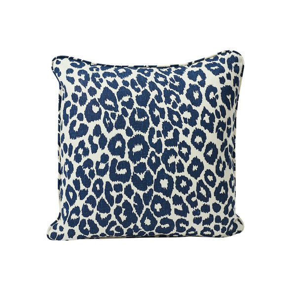 Iconic Leopard 18" Pillow Ink | Schumacher Pillows