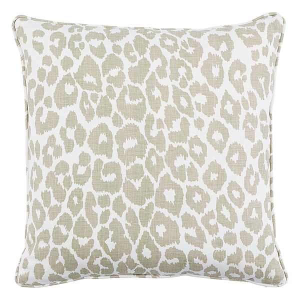 Iconic Leopard 18" Pillow Linen | Schumacher Pillows