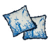 SHENGYOU TOILE 18" PILLOW Blue