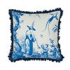 SHENGYOU TOILE 18" PILLOW Blue