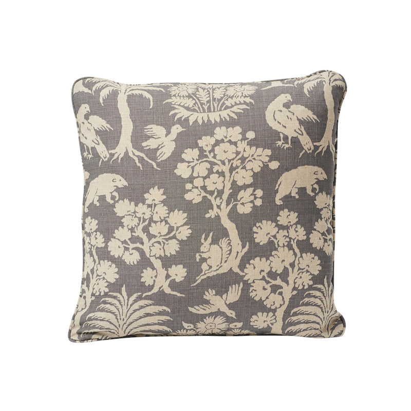 WOODLAND SILHOUETTE 18" PILLOW Steel