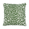 ICONIC LEOPARD 18" PILLOW Green