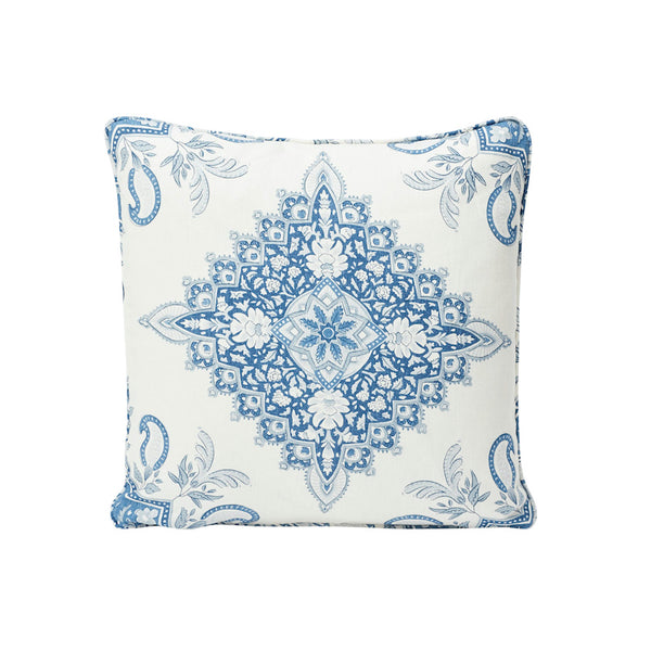 Montecito Medallion 18" Pillow Indigo | Schumacher Pillows