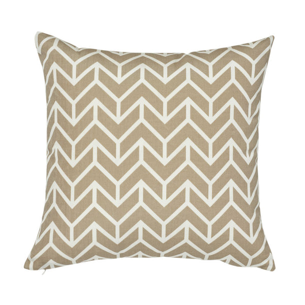 Chevron Indoor/Outdoor Pillow Sand | Schumacher Pillows