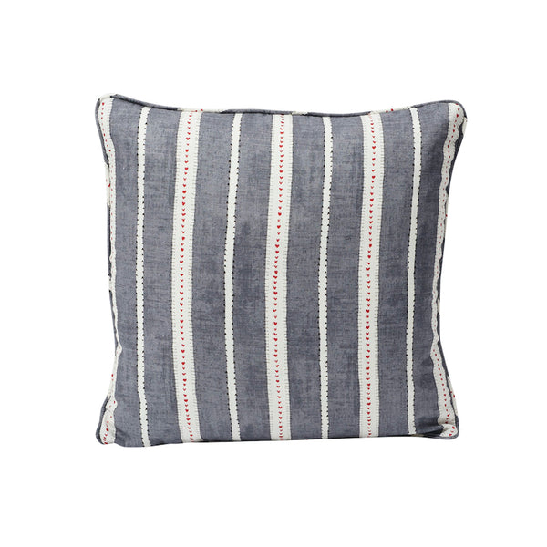 Amour 18" Pillow Charcoal&White | Schumacher Pillows