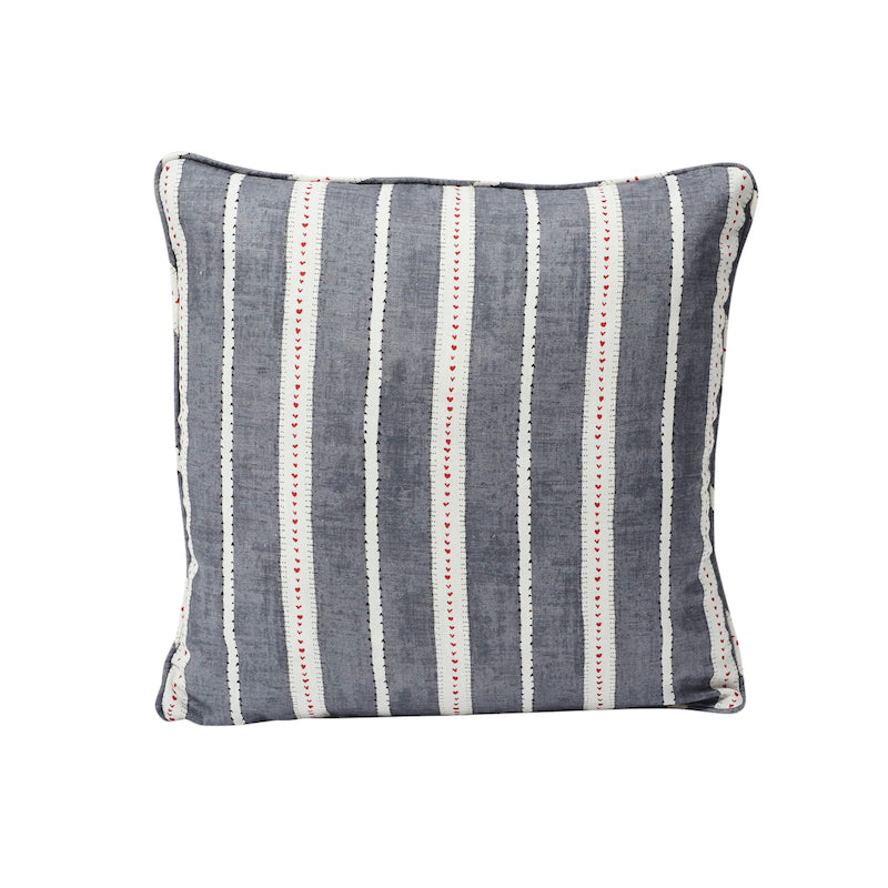 AMOUR 18" PILLOW Charcoal&White