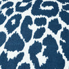 ICONIC LEOPARD I/O 18" PILLOW Navy