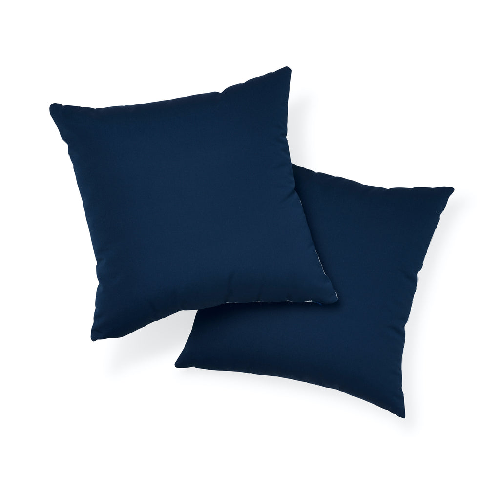 ICONIC LEOPARD I/O 20" PILLOW Navy
