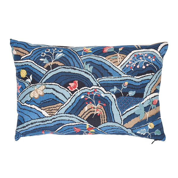 Rolling Hills Pillow Blues | Schumacher Pillows