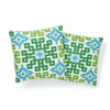 PALMETTO PRINT 20" PILLOW Lagoon