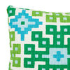 PALMETTO PRINT 20" PILLOW Lagoon