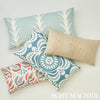 Acanthus Stripe Pillow Sky