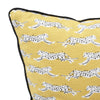 LEAPING LEOPARDS 16" PILLOW Yellow