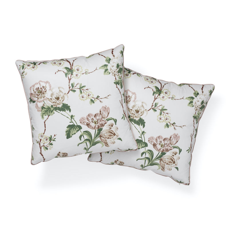 BETTY CHINTZ 18" PILLOW Pink&Green