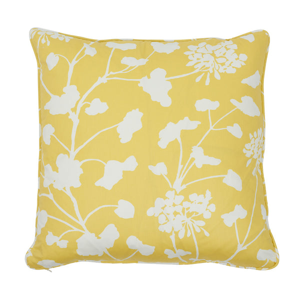 Pennick Chintz 20" Pillow Yellow | Schumacher Pillows
