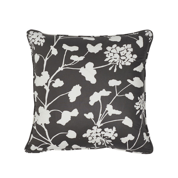 Pennick Chintz 20" Pillow Black | Schumacher Pillows