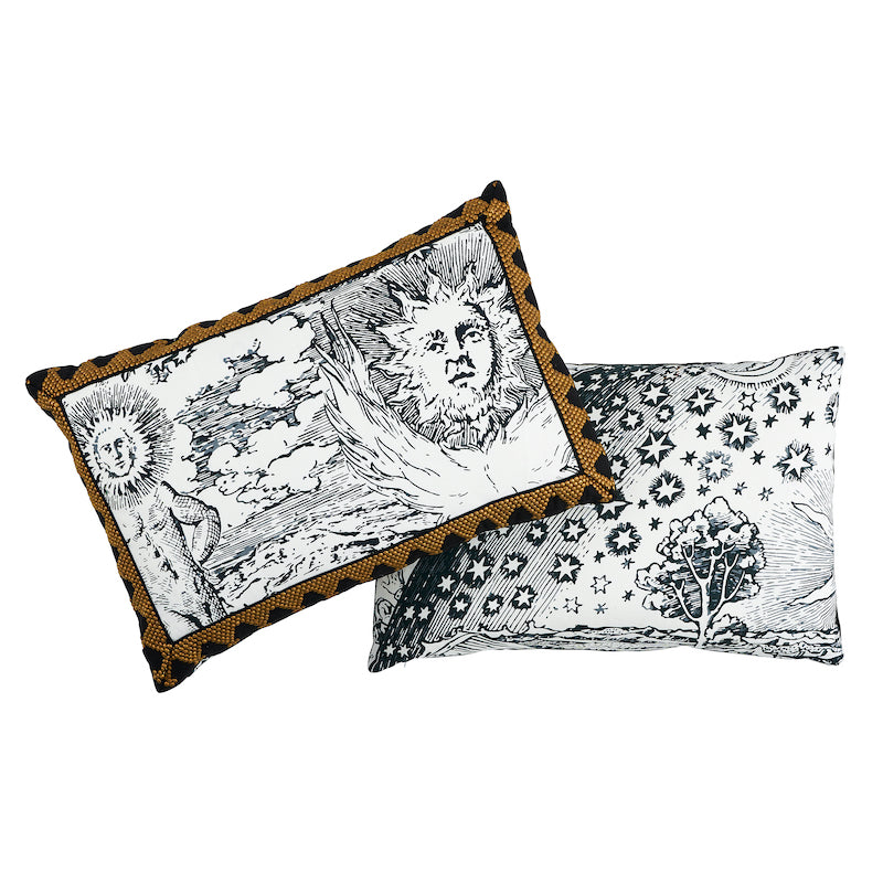 TIM TIM & MODERN TOILE PILLOW Black
