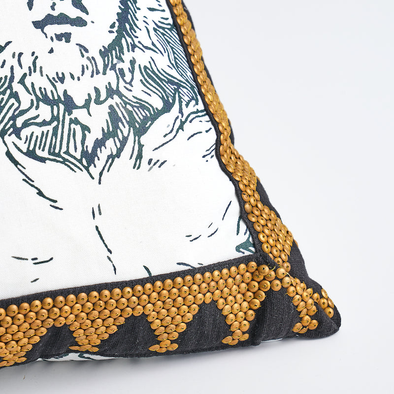 TIM TIM & MODERN TOILE PILLOW Black