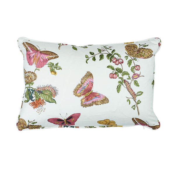 Baudin Butterfly Chintz Pillow Blush | Schumacher Pillows