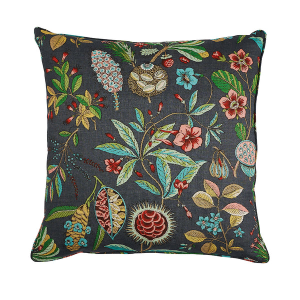Roca Redonda 22" Pillow Carbon&Multi | Schumacher Pillows