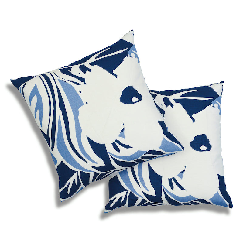 STEVIE 22" PILLOW Blue&White