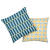 PATTEE & LUNA 22" PILLOW Tumeric&Blue