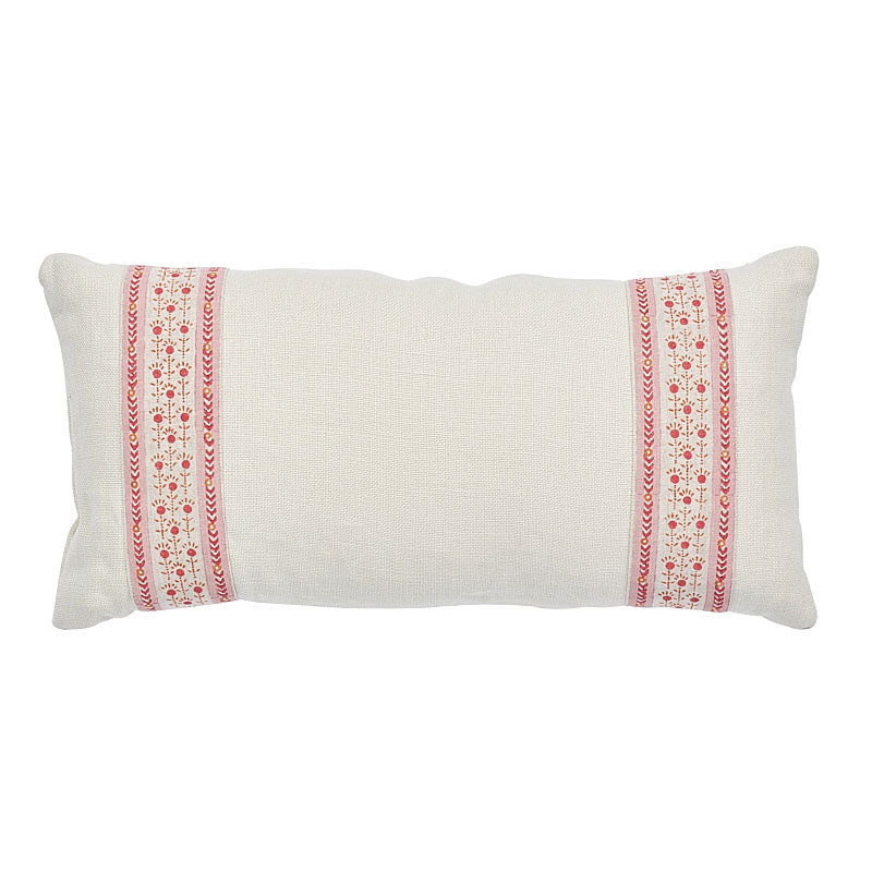 Pica Bella Hand Blocked Pillow Pink & Orange