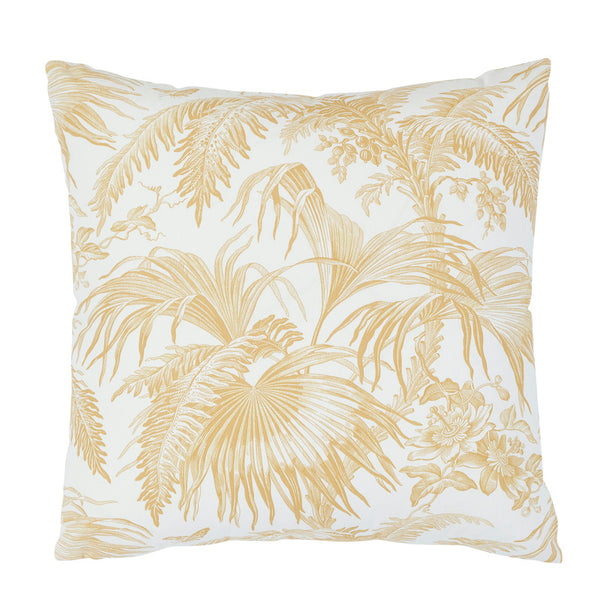 TOILE TROPIQUE 20" PILLOW Gold