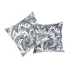 TOILE TROPIQUE 20" PILLOW Black