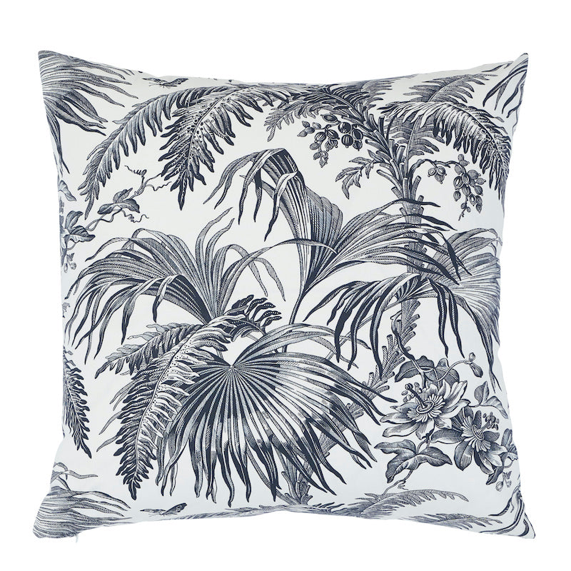 TOILE TROPIQUE 20" PILLOW Black
