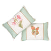 SERVILIA STRIPE PILLOW Aqua&White
