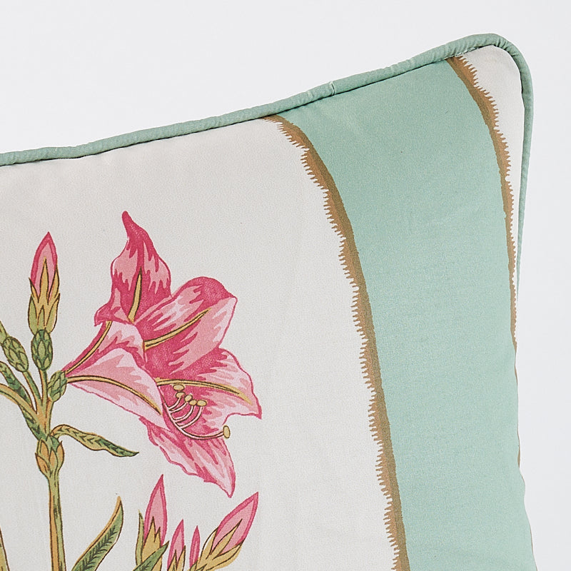 SERVILIA STRIPE PILLOW Aqua&White