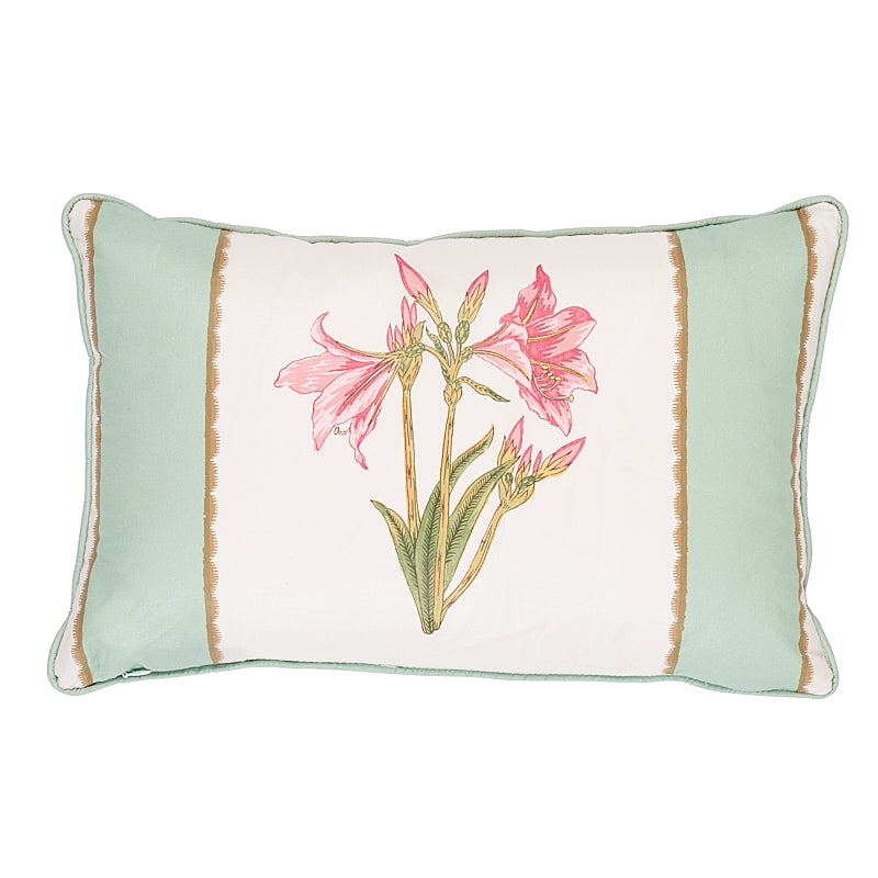 SERVILIA STRIPE PILLOW Aqua&White
