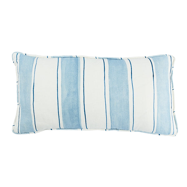 Tracing Stripes Pillow Sky | Schumacher Pillows