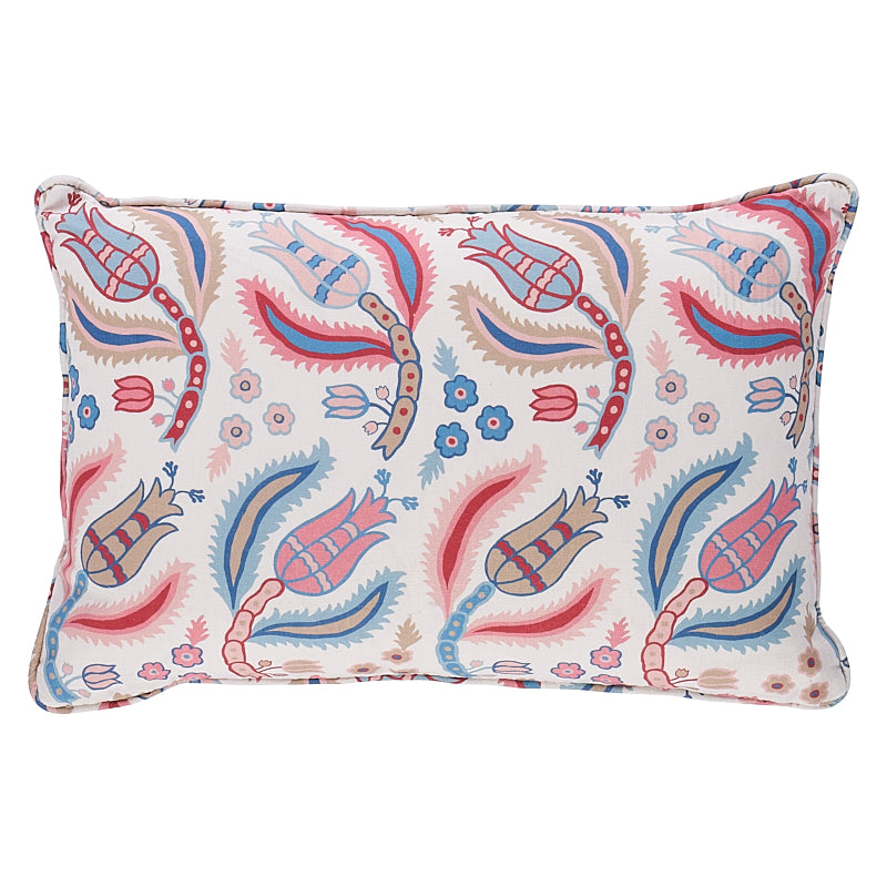Malabar Vine Pillow Sky & Rose