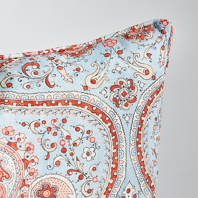 PAISLEY COURT 20" PILLOW Sky&Rose