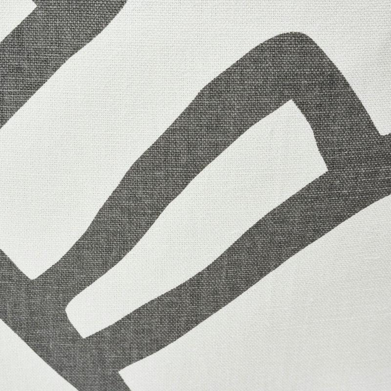 ZIMBA 20" PILLOW Charcoal&White