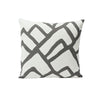 ZIMBA 20" PILLOW Charcoal&White