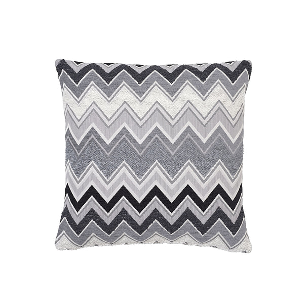 Zenyatta Mondatta 18" Pillow Noir&Blanc | Schumacher Pillows
