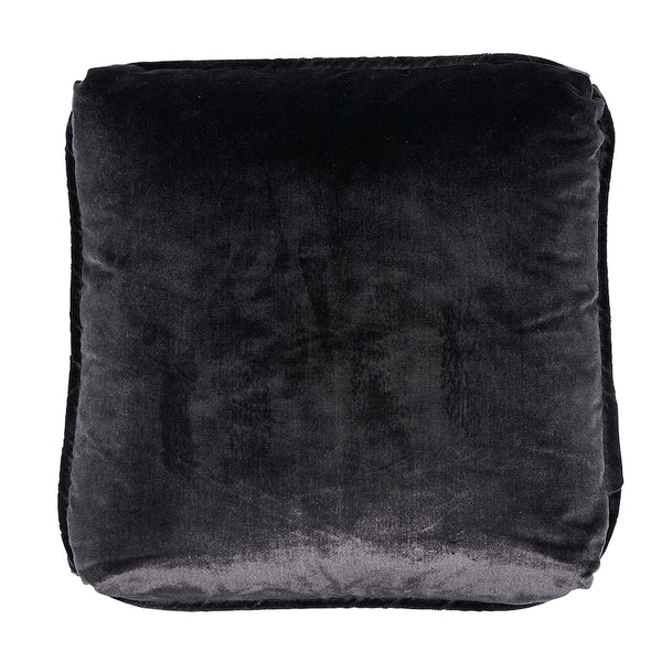 Venetian Silk Velvet 18" Pillow Graphite | Schumacher Pillows